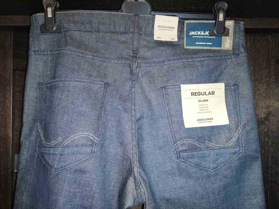 Стильные синие джинсы Clark Jack&Jones. Размер W31/L32