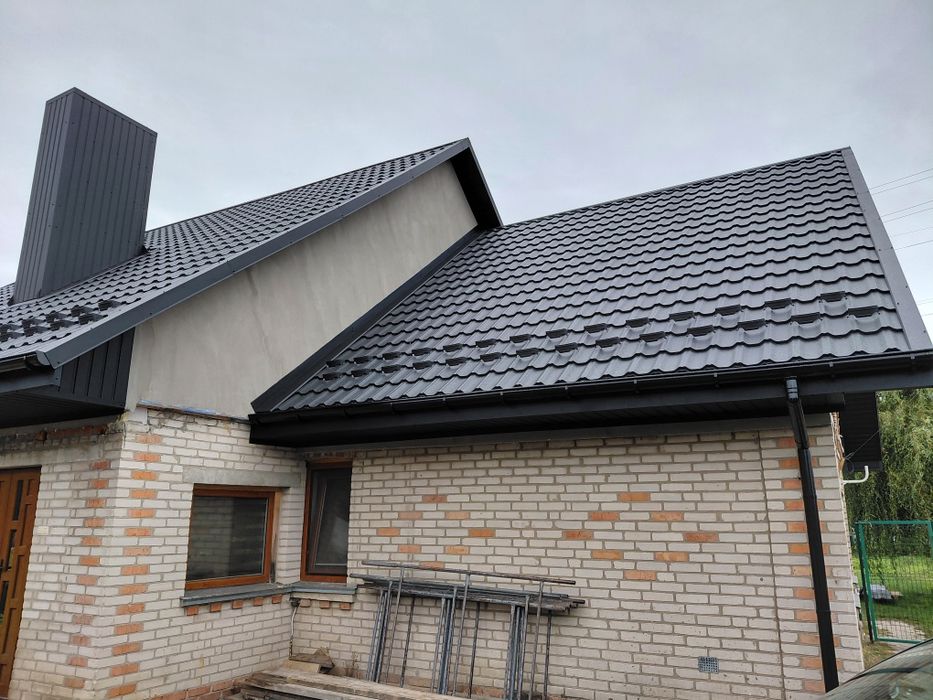 Дах,покрівельні роботи,перекриття даху,підшива,водозливи,обшивка димох