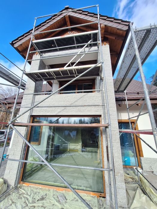 Elewacje z kamienia Granit układanie granitu kostka