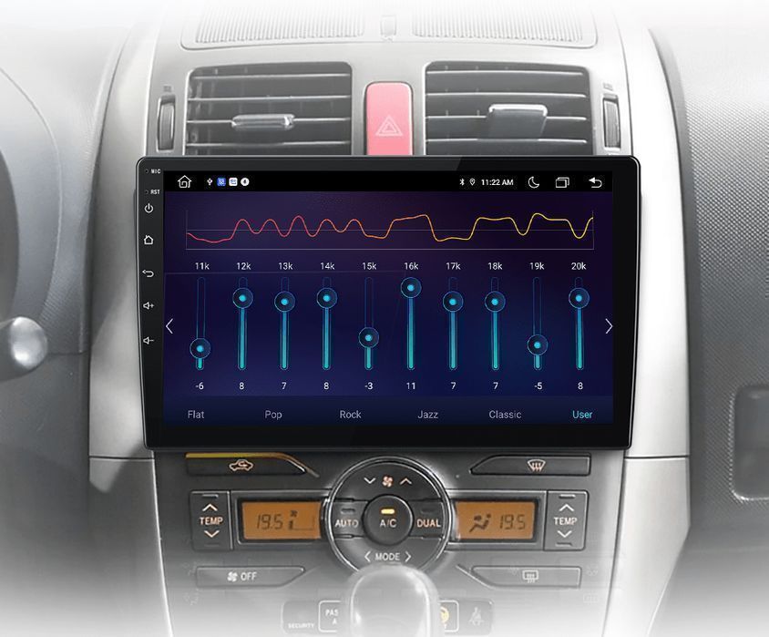 Radio Android 9” CarPlay Android Auto – Toyota Auris E150 PL