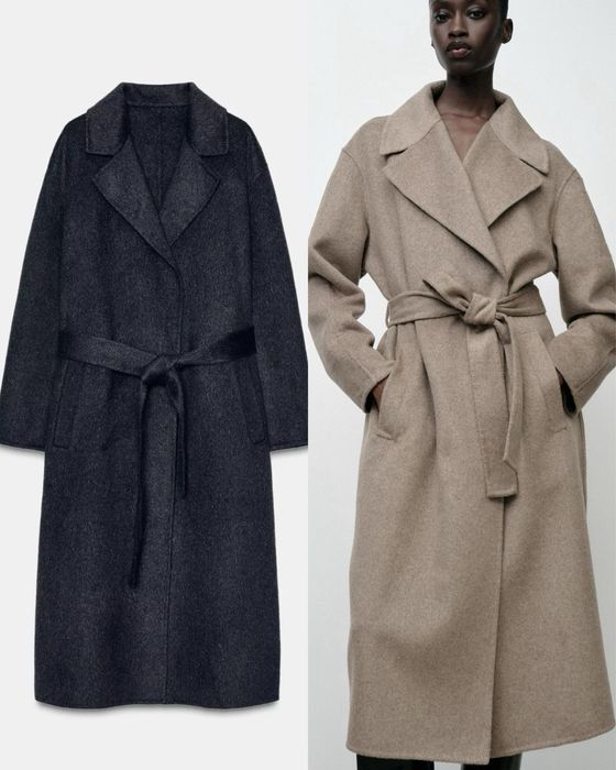 Вовняне пальто zara