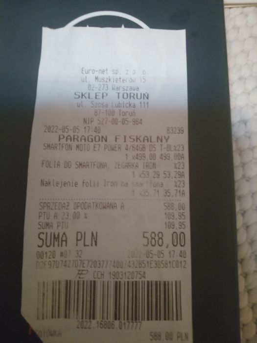 Motorola e7 na sprzedaz