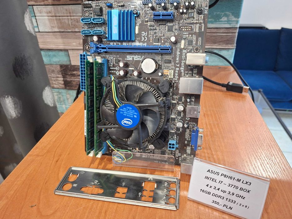 Płyta Główna + Intel I7  + 16GB DDR