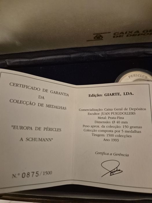 Medalhas em prata