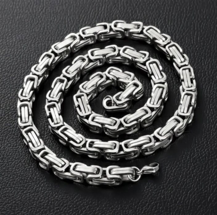 Łancuszek i bransoletka że stali chirurgicznej