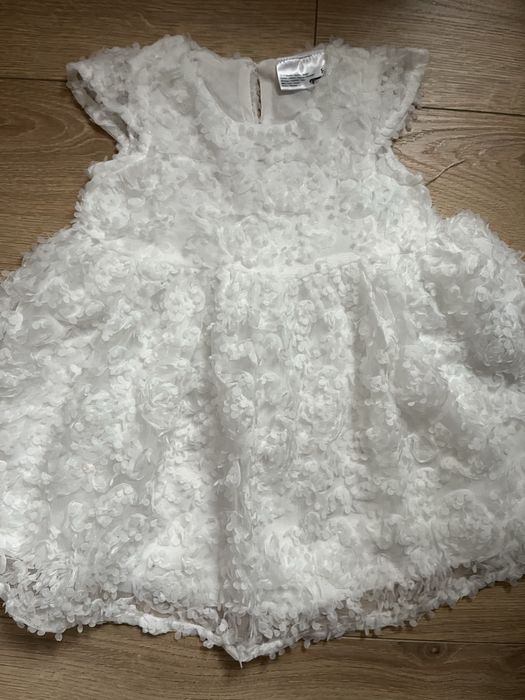 Biała sukienka rozmiar 86 chrzest