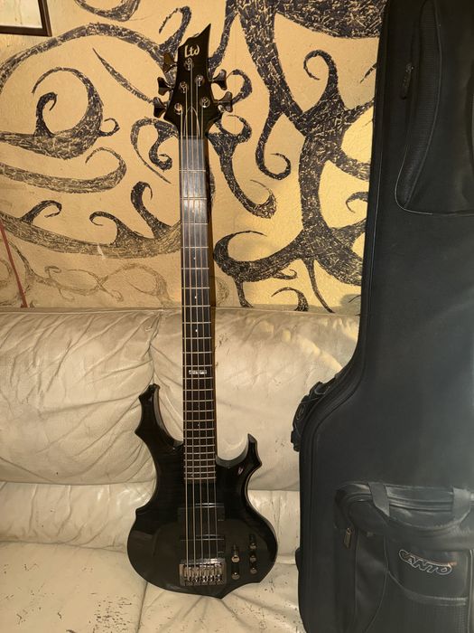 Gitara basowa ESP LTD F-415FM Zamienie na 4rke