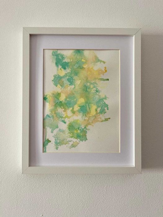 Pintura abstrata em acrílico