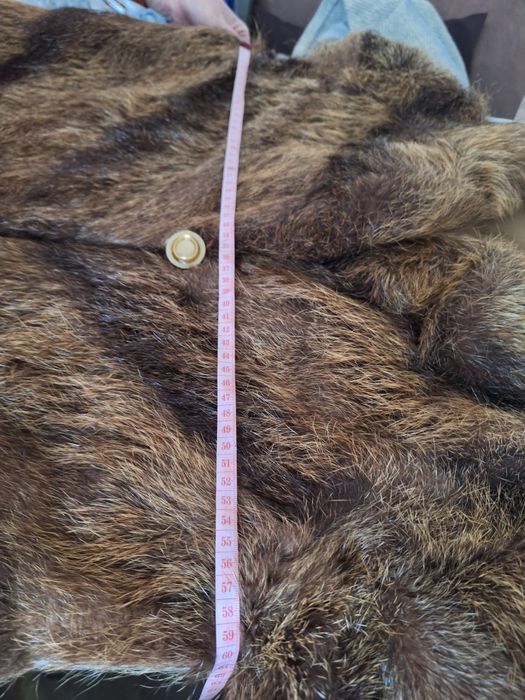 Futro damskie z nutrii w jodełke L