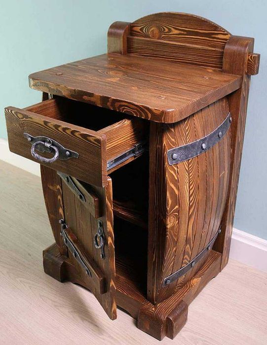 Приліжкова тумбочка, Приліжкова тумба "Бочка”