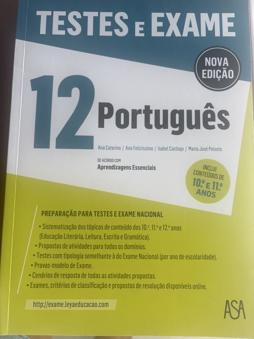 Livro Exames português 12 ano ASA novo