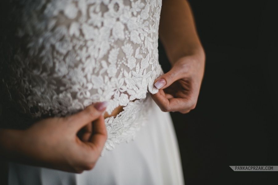 suknia ślubna dwuczęściowa + welon