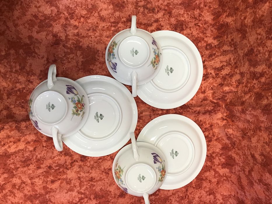 Bulionowki 3 szt Rosenthal Maria Sommerstrauss/Bukiet Letni bulionowka