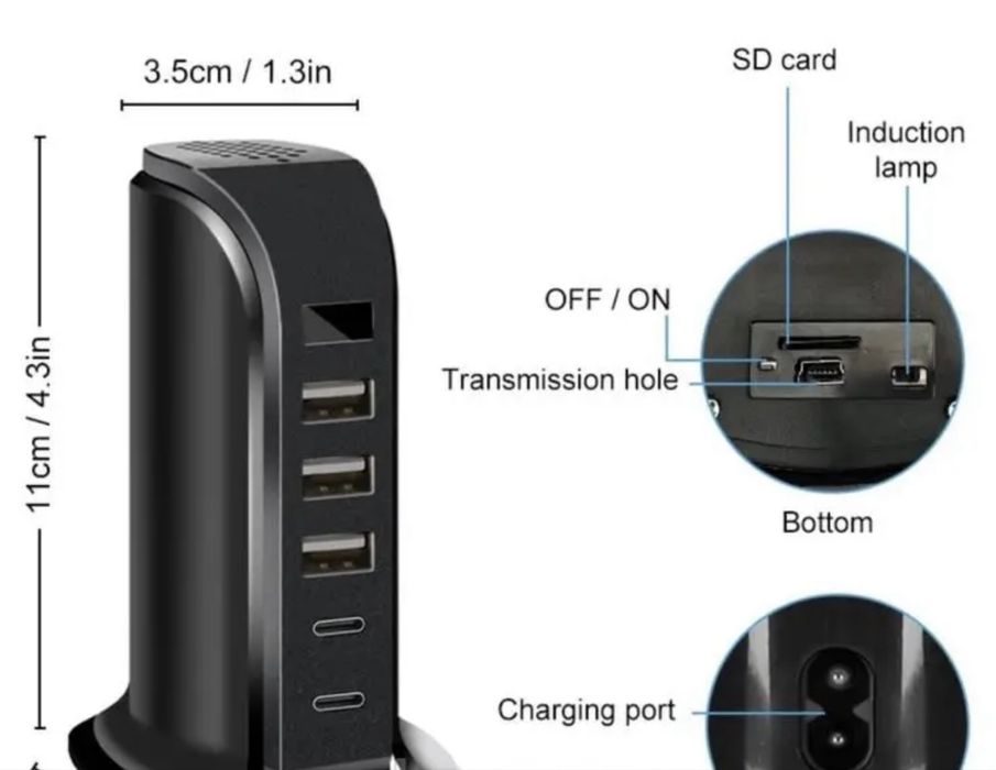 Wi-fi Мини камера в зарядке,видеонаблюдение,відеоспостереження,відео