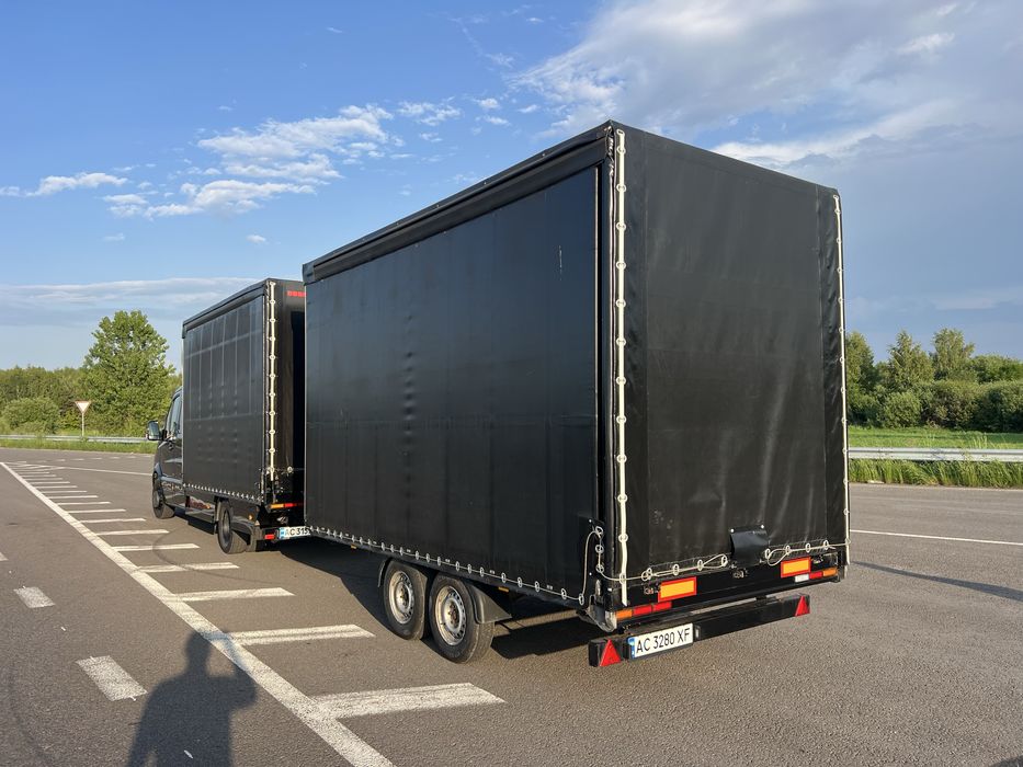 MERCEDES - BENZ Sprinter 519 MAXI | 3.0 2014 рік Спарка Пландека Прицеп двохосьовий штора