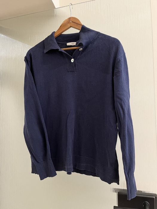 Sweter sweterek polówka mango M granatowy