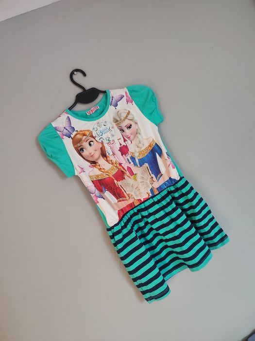 Nowa sukienka bawełniana Kraina Lodu Elsa Anna z metką Frozen
