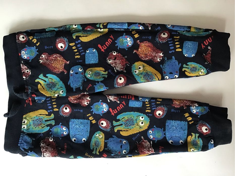 Zestaw Bluza i spodnie Monter + szaliczek + czapka rozm. 92 cm