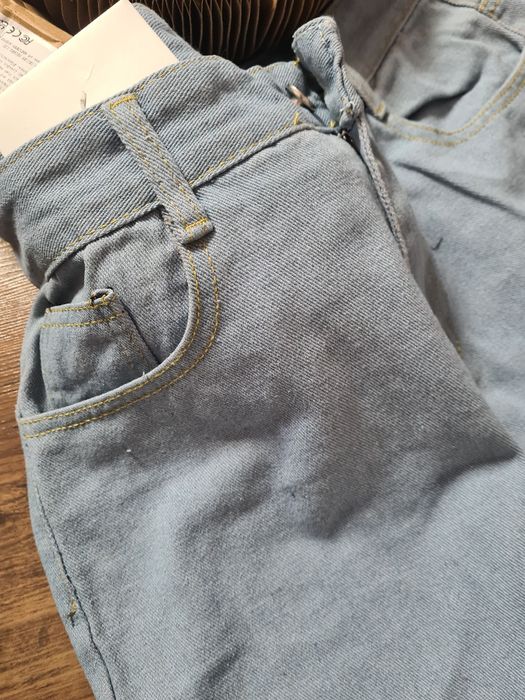 Spodnie jeans L wide leg loose