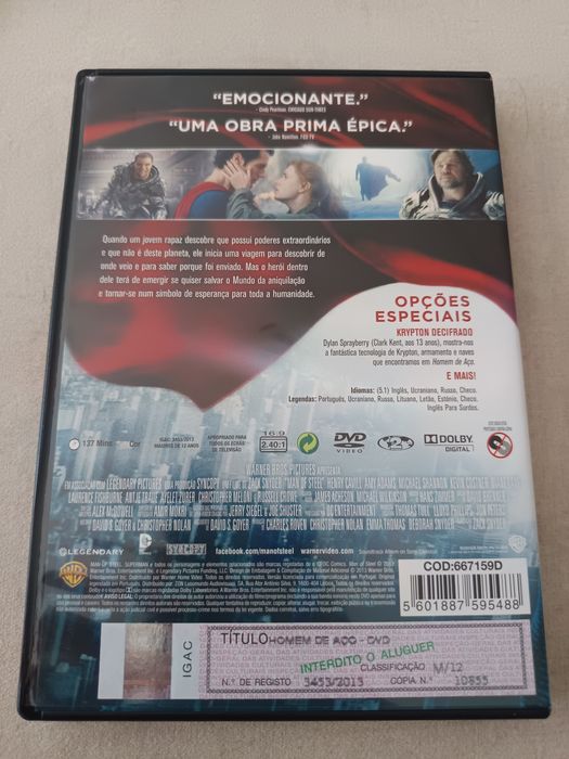 DVD super homem. .