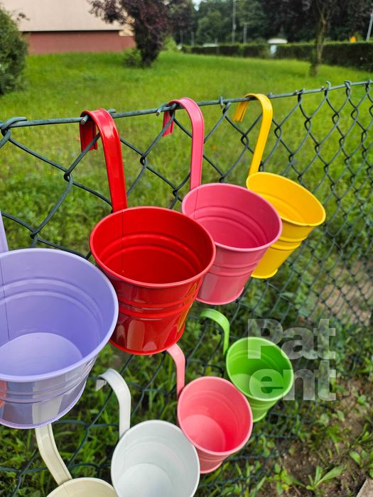 Doniczki kolorowe 10 sztuk na rośliny wiaty do ogrodu na balkon taras