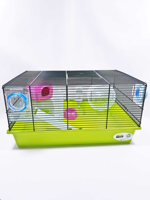 Просторная клетка MILOS MEDIUM для хомяков/крыс.NEW.Италия. 50x35x25см