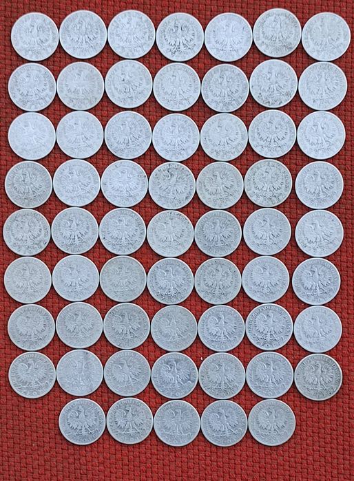 Срібні монети. ЯДВІГА. 2 злотих. ПОЛЬЩА. СРІБЛО. 61 монета. 1932-1933-1934 рр.