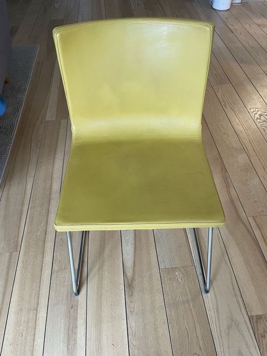 5 krzeseł Ikea Bernhard - musztardowe