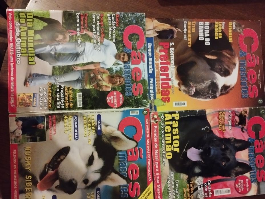 4 Revistas cães e mascotes