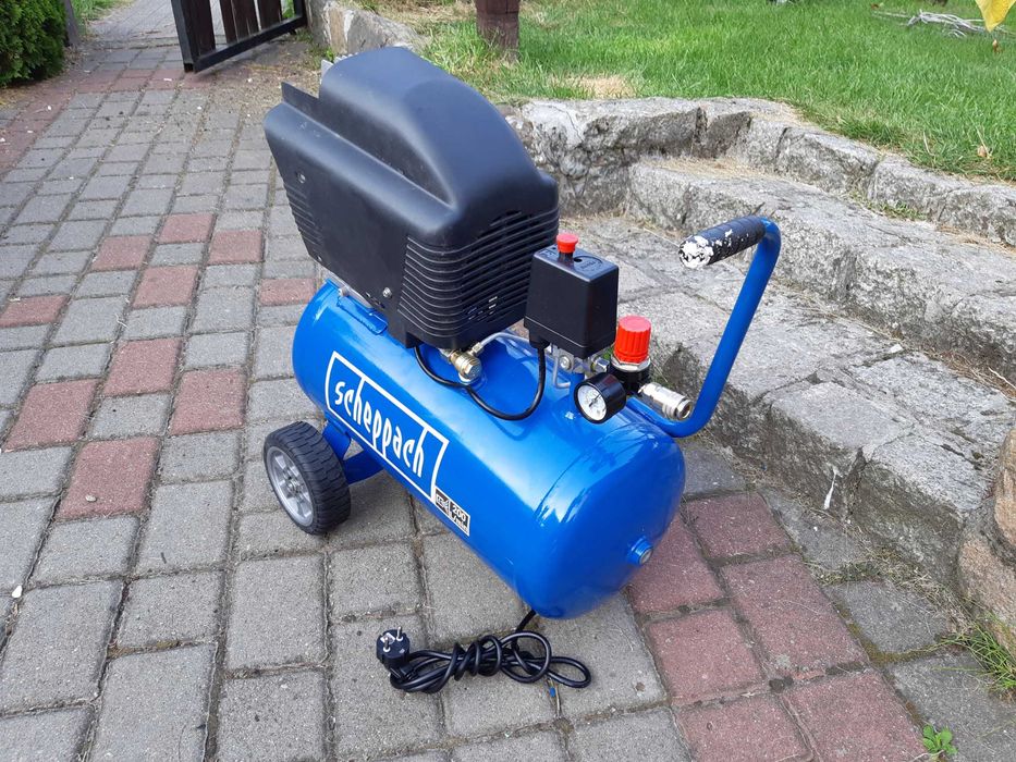 Kompresor Bezolejowy Scheppach 24 Litry 8 bar 1100 Watt