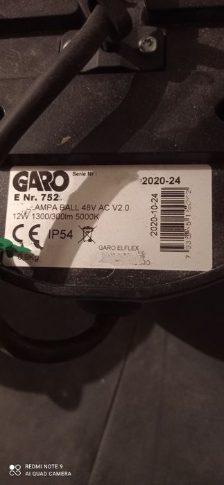 Lampa budowlana LED kula