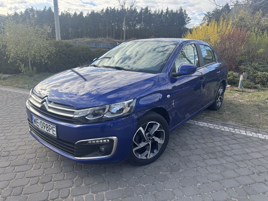 Citroen c-elysee 2017r. 1.6b ledy/alu lekko uszkodz.