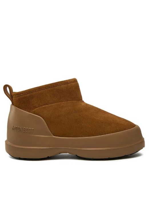 moon boot śniegowce luna low suede boot brązowy 40r 26cm