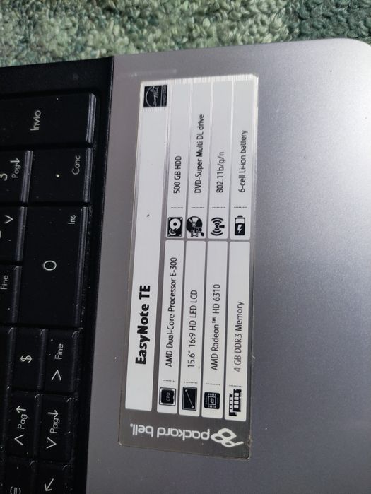 Ноутбук Pockard bell