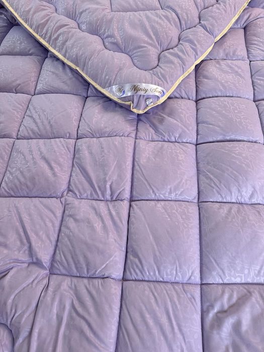 Одеяло овечья шерсть стеганое теплое двоспальное ковдра двоспальна