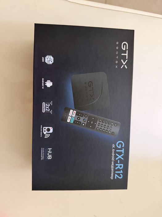 Смарт ТВ Android медіаплеєр 4К Geotex GTX-R12 4/32GB