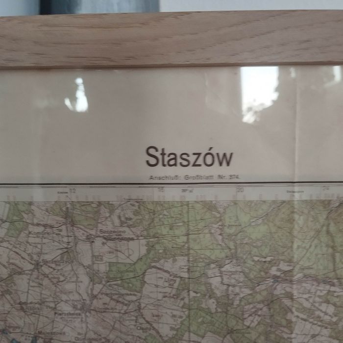 Stara mapa Staszów z 1940 r.
