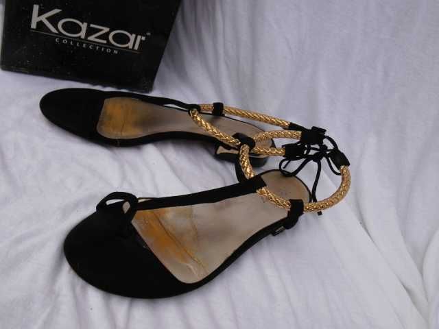 Kazar skórzane sandałki japonki 36