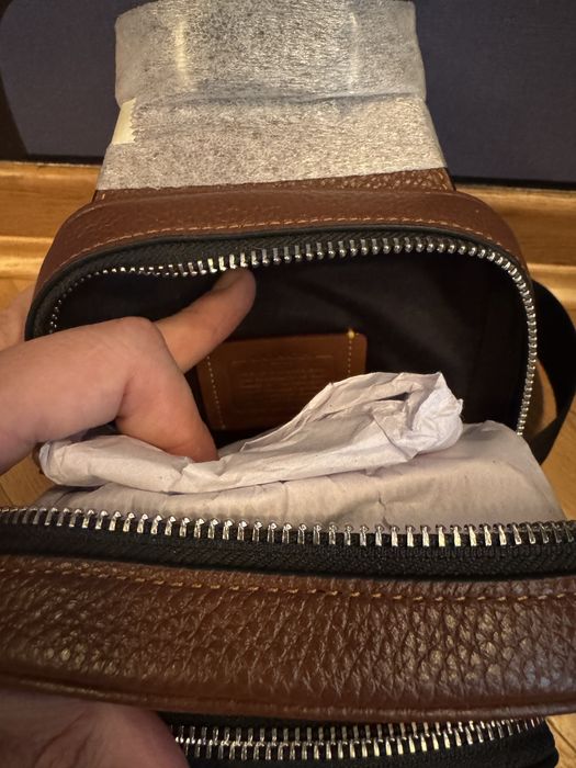 Coach Racer Sling Pack In Signature Leather