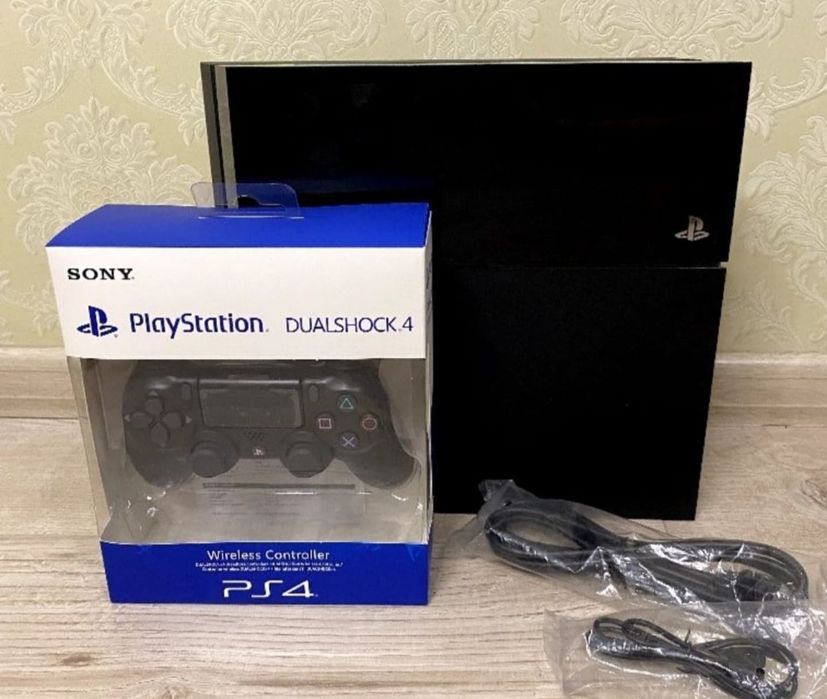 Магазин! Игровая консоль Playstation 4 FAT 500 GB + 60 Игр + 6 месяцев Гарантии
