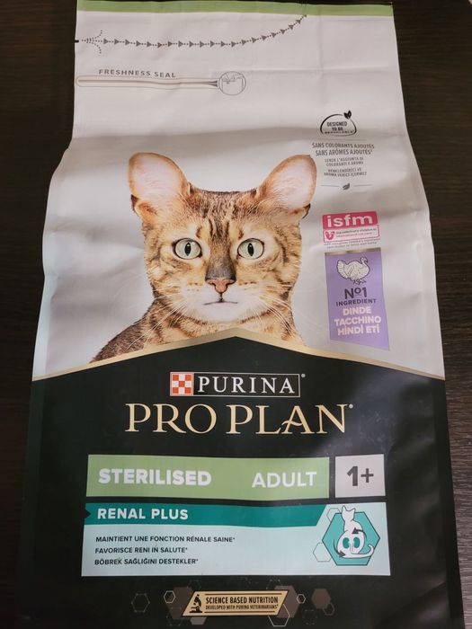 PURINA PRO PLAN RENAL PLUS Сухий корм для стерилізованих котів 1,5кг