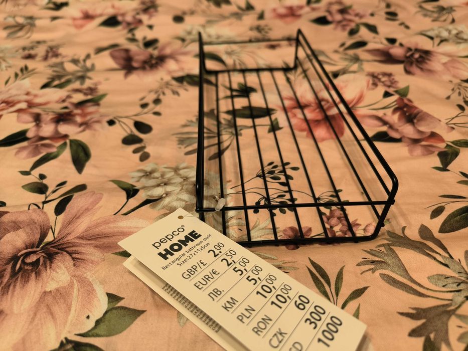 Półka łazienkowa kuchenna na gąbki do powieszenia Pepco