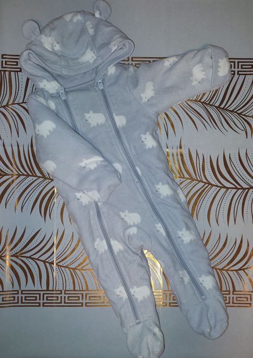 Теплий дитячий комбінезон, 0-3, 3-6, 6-9