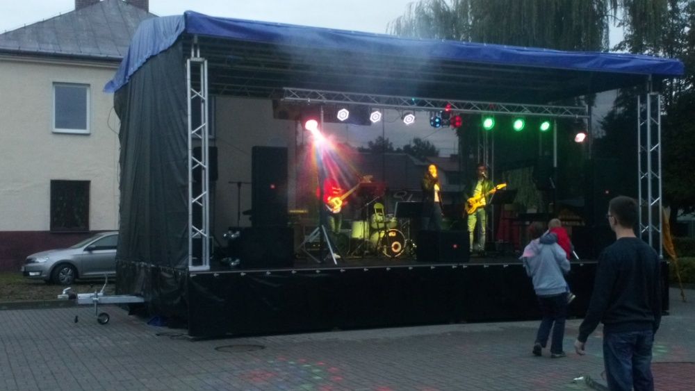 scena estrada mobilna 9x6 8x6 6x4,5 nagłośnienie, eventy  dożynki itd