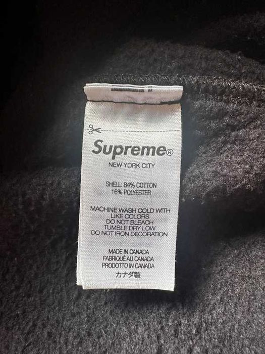 Supreme Small Box Zip Up Hooded Sweatshirt FW24 Black M