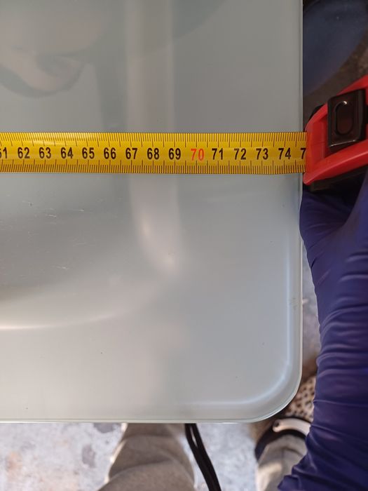 Mesa de cozinha de vidro