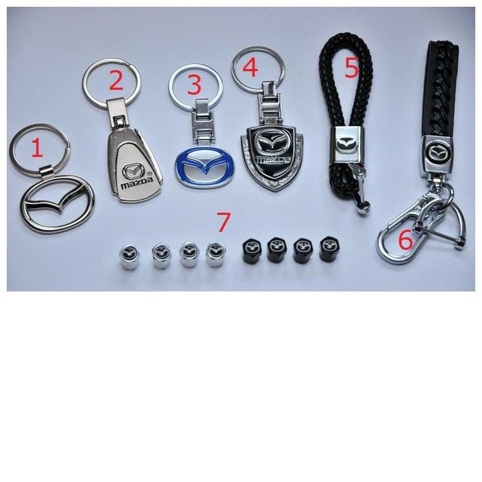 Колпачки/заглушки на диски Mazda 52/56/57/60 ниппель Брелок
