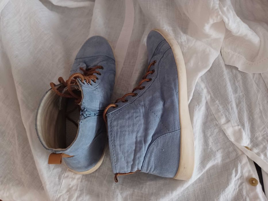 Buty Sneakersy/Trampki a'la Jeans z zamkiem marki Y.K.K. rozmiar 41.