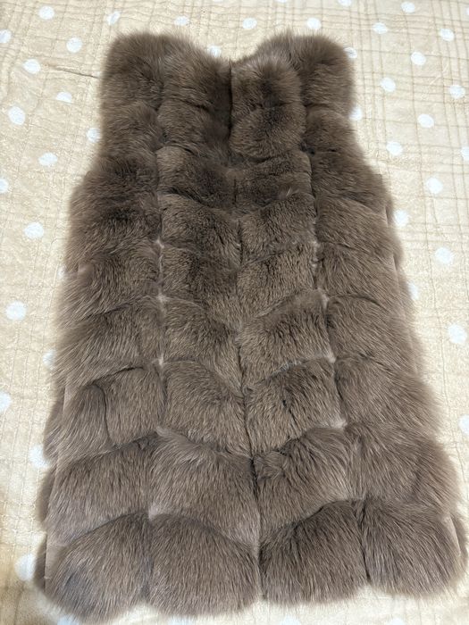 Хутряна жилетка песець