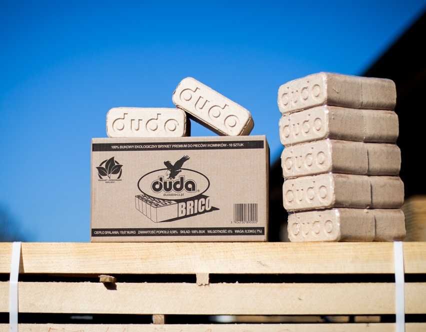 Brykiet drzewny 100% Buk, RUF, suchy, Producent 1000kg Transport Winda